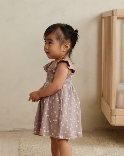 Baby Dress | Smocked Jersey Dress - Butterflies | Quincy Mae - The Ridge Kids