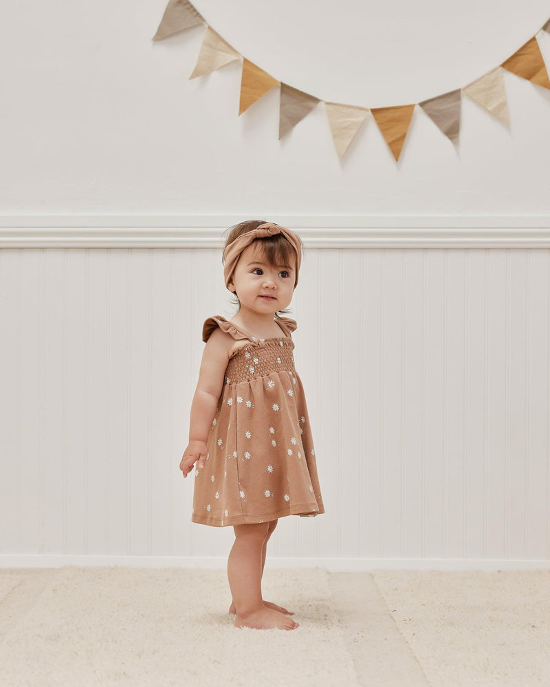 Baby Dress | Smocked Jersey Dress- Sunburst | Quincy Mae - The Ridge Kids