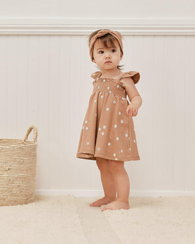 Baby Dress | Smocked Jersey Dress- Sunburst | Quincy Mae - The Ridge Kids