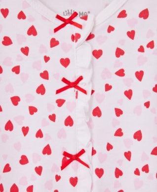 Baby Footed Onesie | Valentine | Little Me - The Ridge Kids