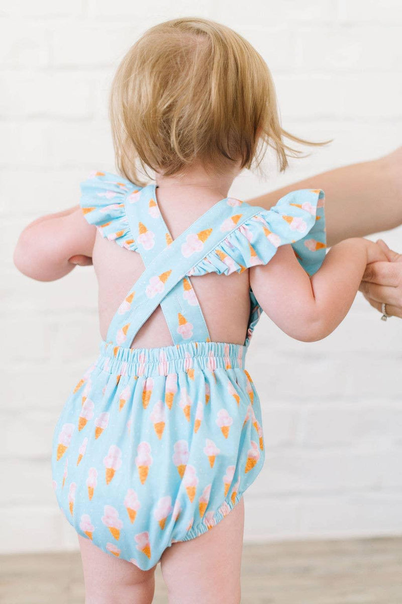 Baby Girl Bubble | Emmy Romper - Ice Cream Dreams | Ollie Jay - The Ridge Kids