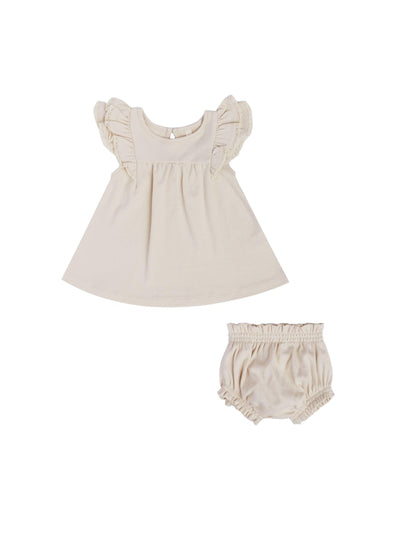 Baby Girl dress| Natural | Quincy Mae - The Ridge Kids