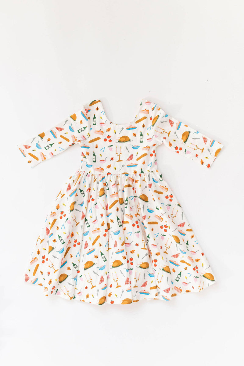 Baby Girls Dress | Emile Twirl- Turkey Time | Ollie Jay - The Ridge Kids