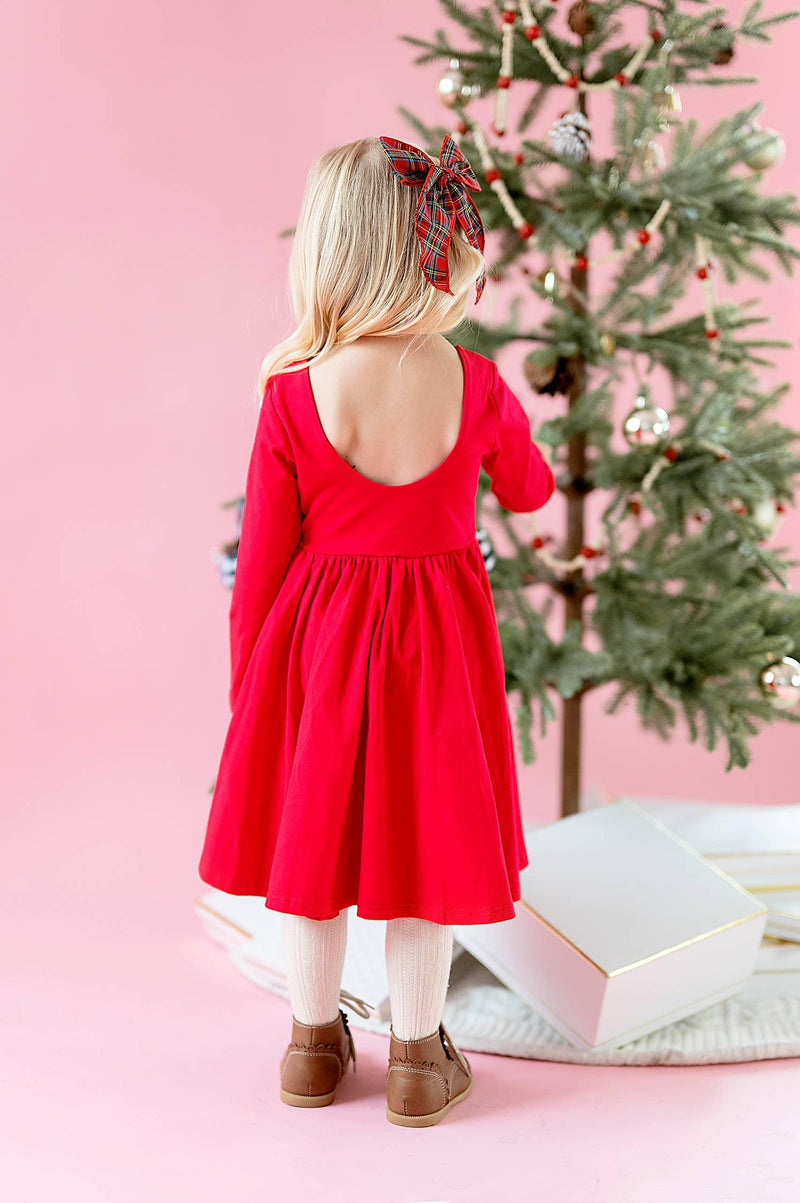 Baby Girls Dress | Gwendolyn - Scarlet | Ollie Jay - The Ridge Kids