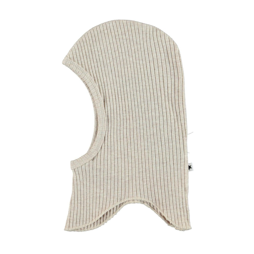 Baby Hat | Organic Cotton Nedi Balaclava Oatmeal Melange | Molo - The Ridge Kids