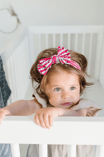 Baby Headband | Patriotic Stars and Stripes Double Bow | Golden Dot Lane - The Ridge Kids