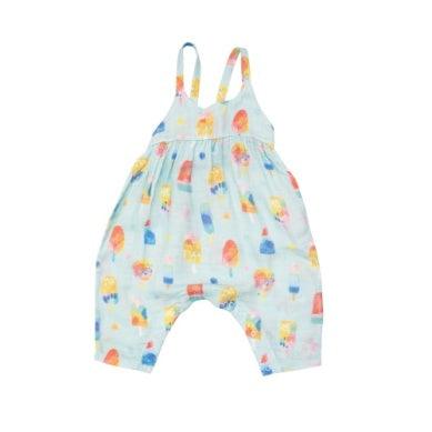 Baby Romper | Tie Back Romper - Popsicle | Angel Dear - The Ridge Kids