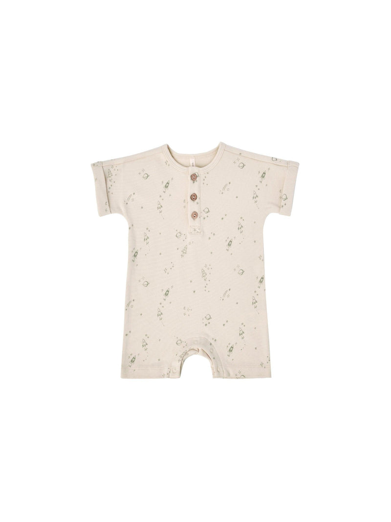 Baby Short Sleeve One-Piece | Space | Quincy Mae - The Ridge Kids