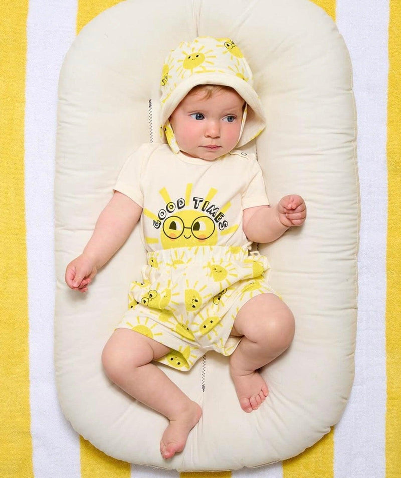 Baby Unisex Organic Cotton Graphic Bodysuit | Sunshine | The Bonnie Mob - The Ridge Kids