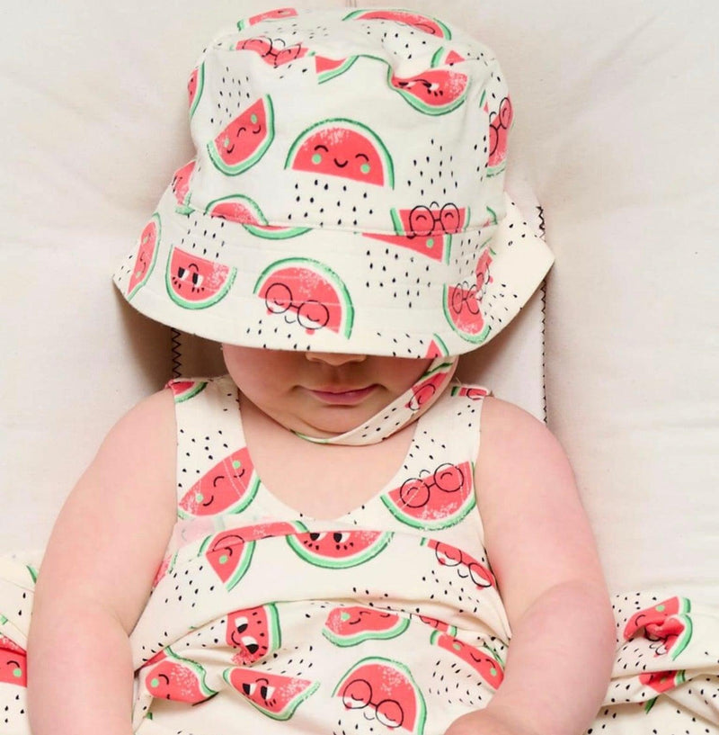 Baby Unisex Organic Cotton Sunhat | Watermelon | The Bonnie Mob - The Ridge Kids