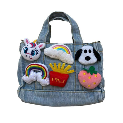 Kids Handbag | Denim - Unicorn Plushie Surprise | Lola and The Boys