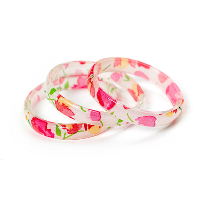 Bangle Set | Floral Pink Print | Lilies and Roses NY - The Ridge Kids