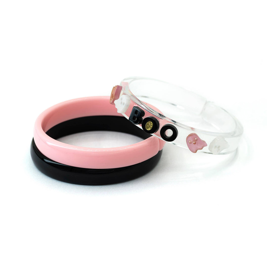 Bangle Set | Ghost Boo Glitter Gold | Lilies and Roses NY - The Ridge Kids