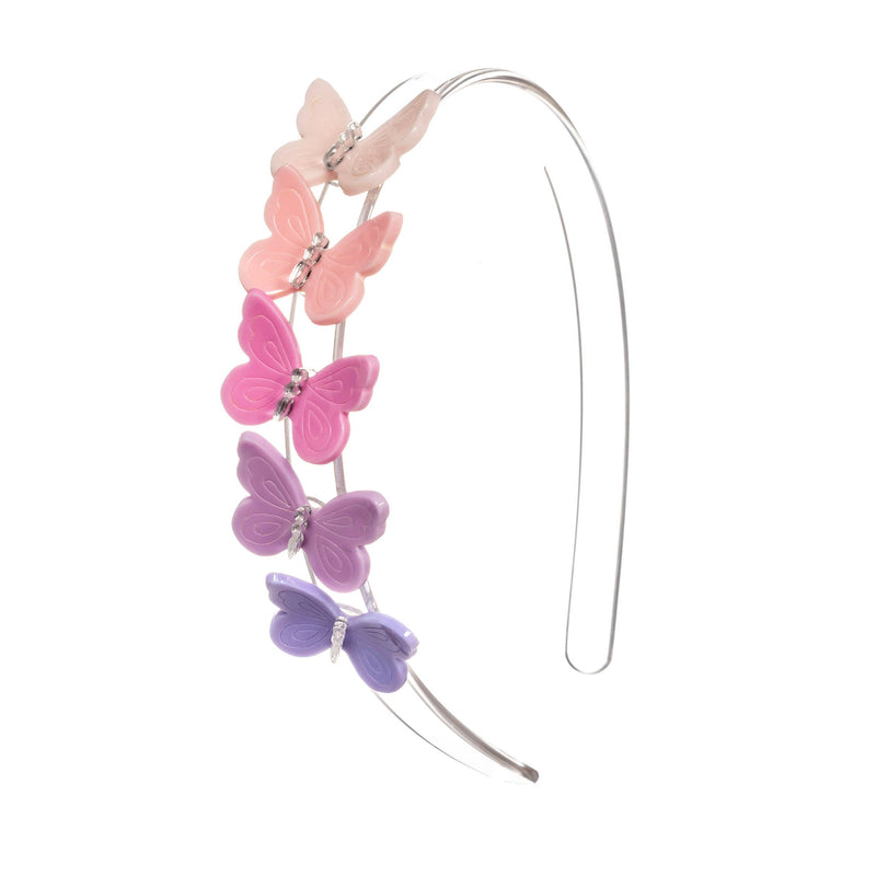 Headband | Multi Butterflies -Purple Shades | Lilies and Roses NY