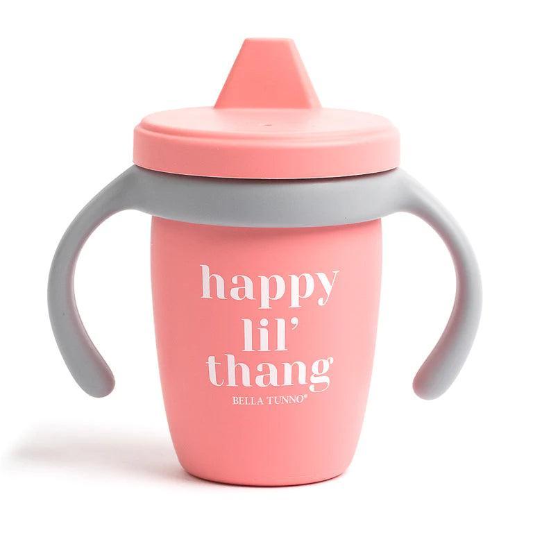 Happy Lil Thang Sippy Cup | Pink | Bella Tunno - The Ridge Kids