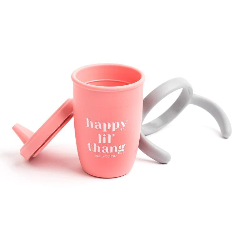 Happy Lil Thang Sippy Cup | Pink | Bella Tunno - The Ridge Kids