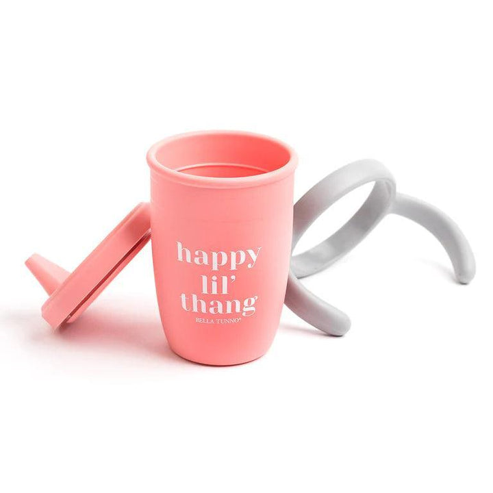 Happy Lil Thang Sippy Cup | Pink | Bella Tunno - The Ridge Kids
