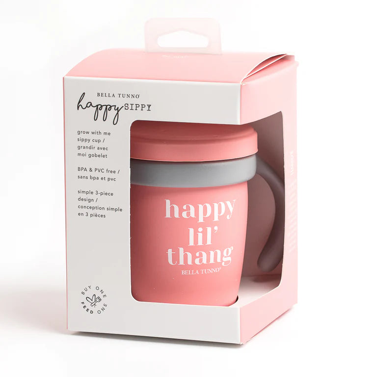 Happy Lil Thang Sippy Cup | Pink | Bella Tunno - The Ridge Kids