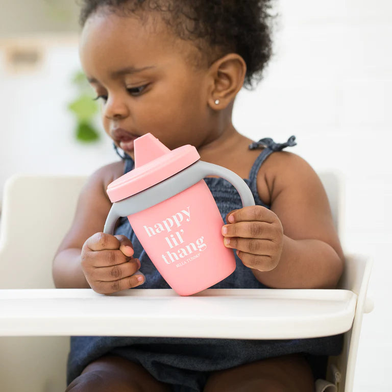 Happy Lil Thang Sippy Cup | Pink | Bella Tunno - The Ridge Kids