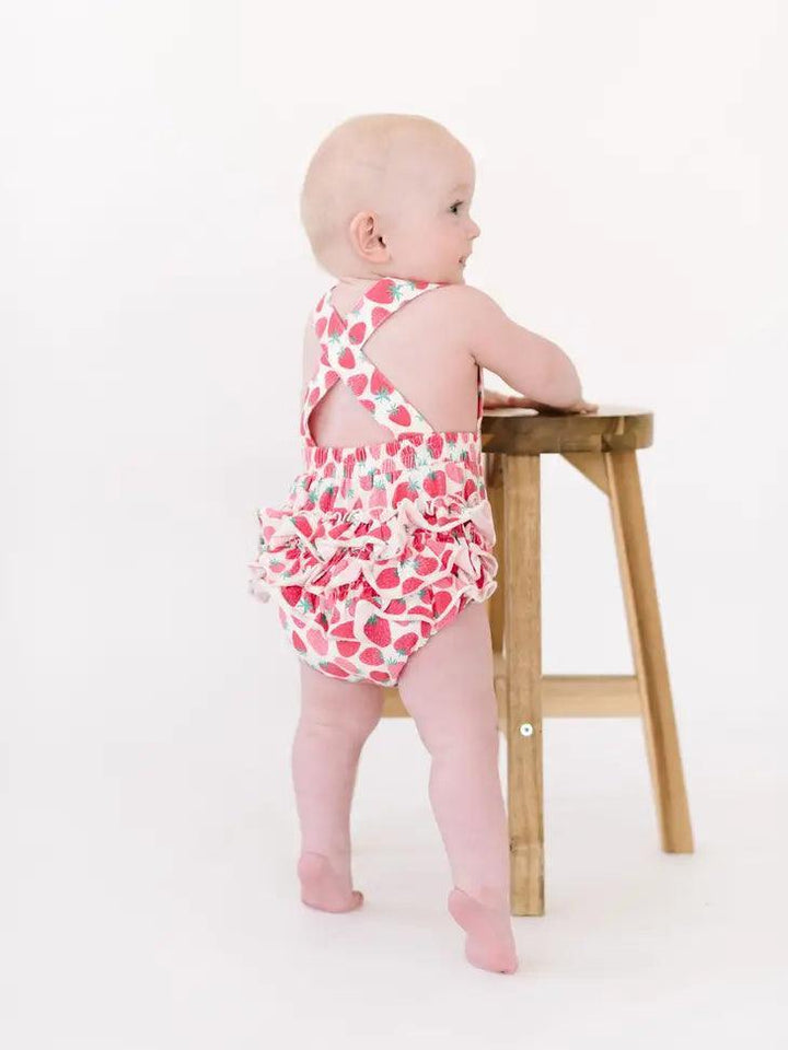Baby Romper | Isla Romper -Berry Cute | Ollie Jay