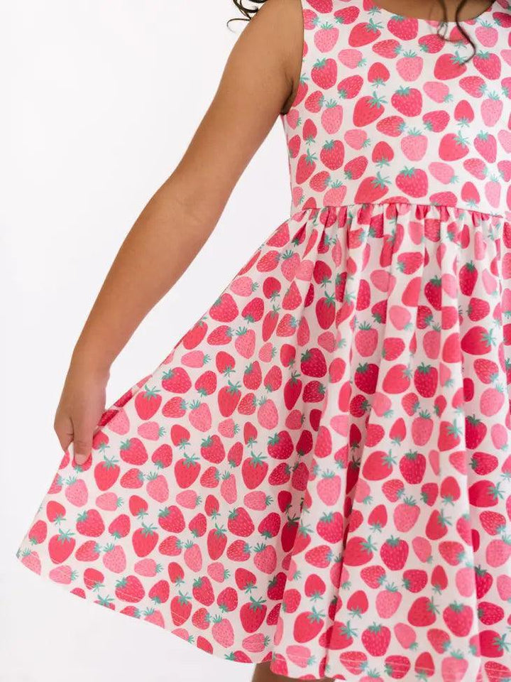 Girls Dress | Tank Dress - Berry Cute | Ollie Jay