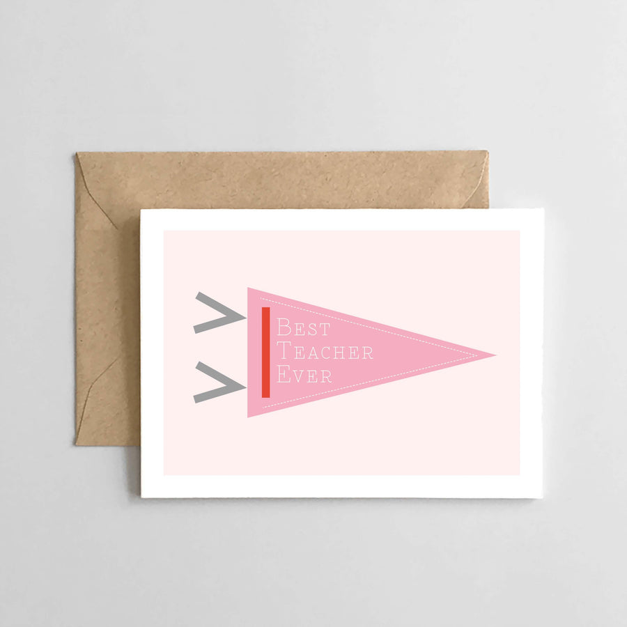 Best Teacher Ever Pennant - The Ridge Kids