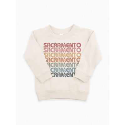 100% Organic Cotton Sweatshirt | Retro Brooklyn Repeat Design | Morado Designs - The Ridge Kids
