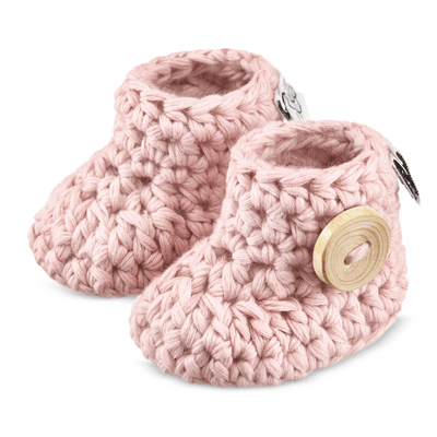 Booties | 100% Bamboo Knit in Dusty Pink | Maylily - The Ridge Kids