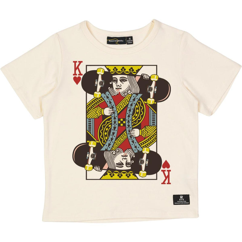 Boys Cotton Tee Shirt | King of Hearts | Rock Your Baby - The Ridge Kids