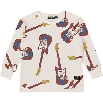 Boys Cotton Tee Shirt | Long Sleeve Guitar Alley | Rock Your Baby - The Ridge Kids