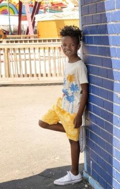Boys Shorts | Brighton Shorts- Lemon Tie Dye | Appaman - The Ridge Kids