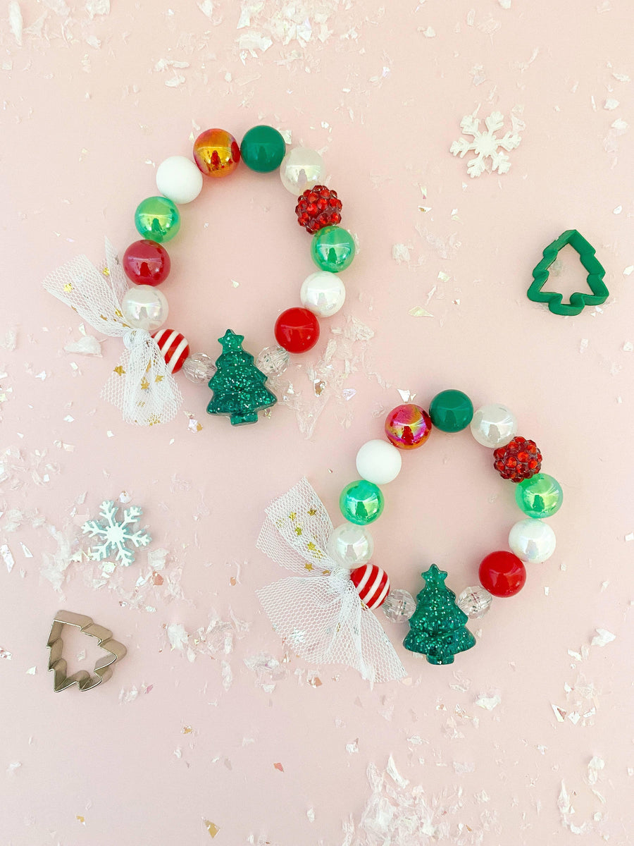 Bracelet | Holiday 2022: Glitter Tree Bracelet | The Rainbow Mermaid - The Ridge Kids