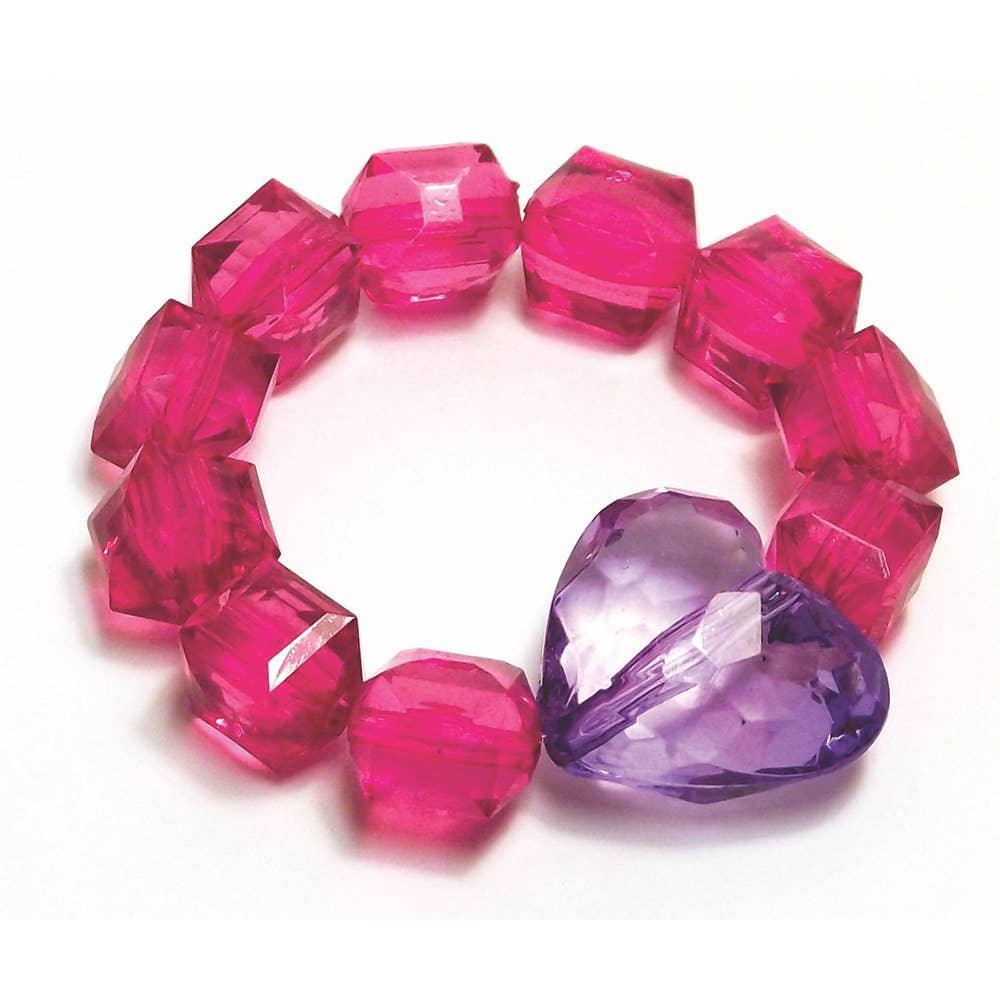 Bracelet | Rock Candy : Heart- assorted | Bottleblond Jewels - The Ridge Kids