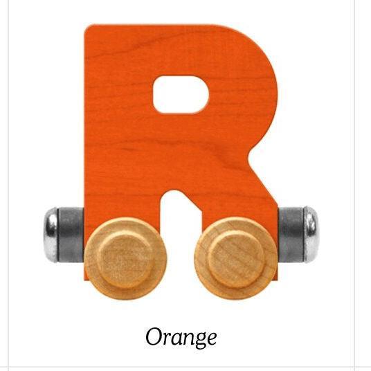 Bright Orange | A-Z Train Letters | Maple Landmark Inc. - The Ridge Kids