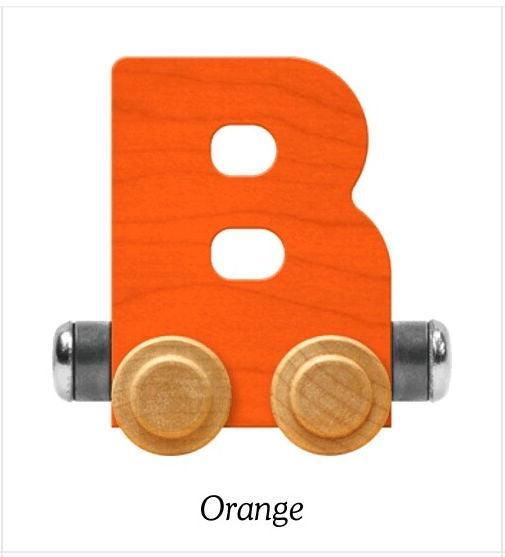 Bright Orange | A-Z Train Letters | Maple Landmark Inc. - The Ridge Kids