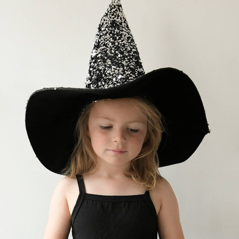 Halloween Hat | Sequin Velvet Witches Hat | Rockahula Kids