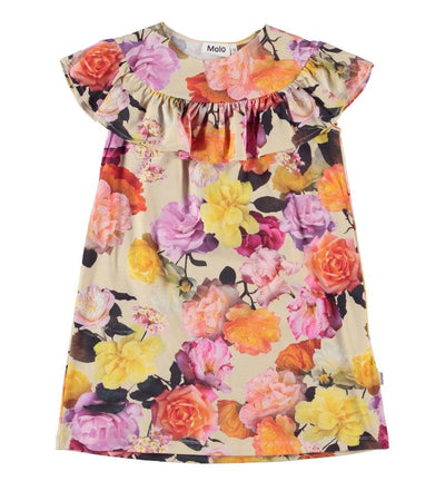 Celia Organic Cotton Jersey Dress | Rose Garden | Molo - The Ridge Kids