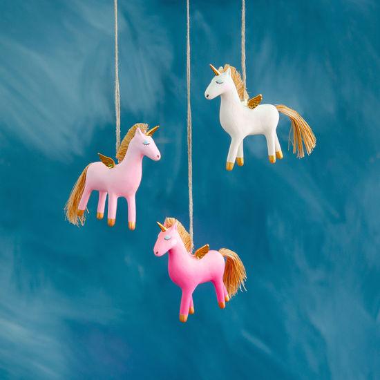 Christmas Ornament | Unicorn Ornament in Assorted Colors | One Hundred and 80 Degrees - The Ridge Kids
