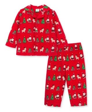 Christmas Pajamas | Boy Santa Coat PJ | Little Me - The Ridge Kids