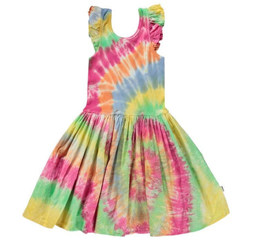 Cloudia Organic Cotton Tie Dye Dress | Jolly Tie Dye | Molo - The Ridge Kids