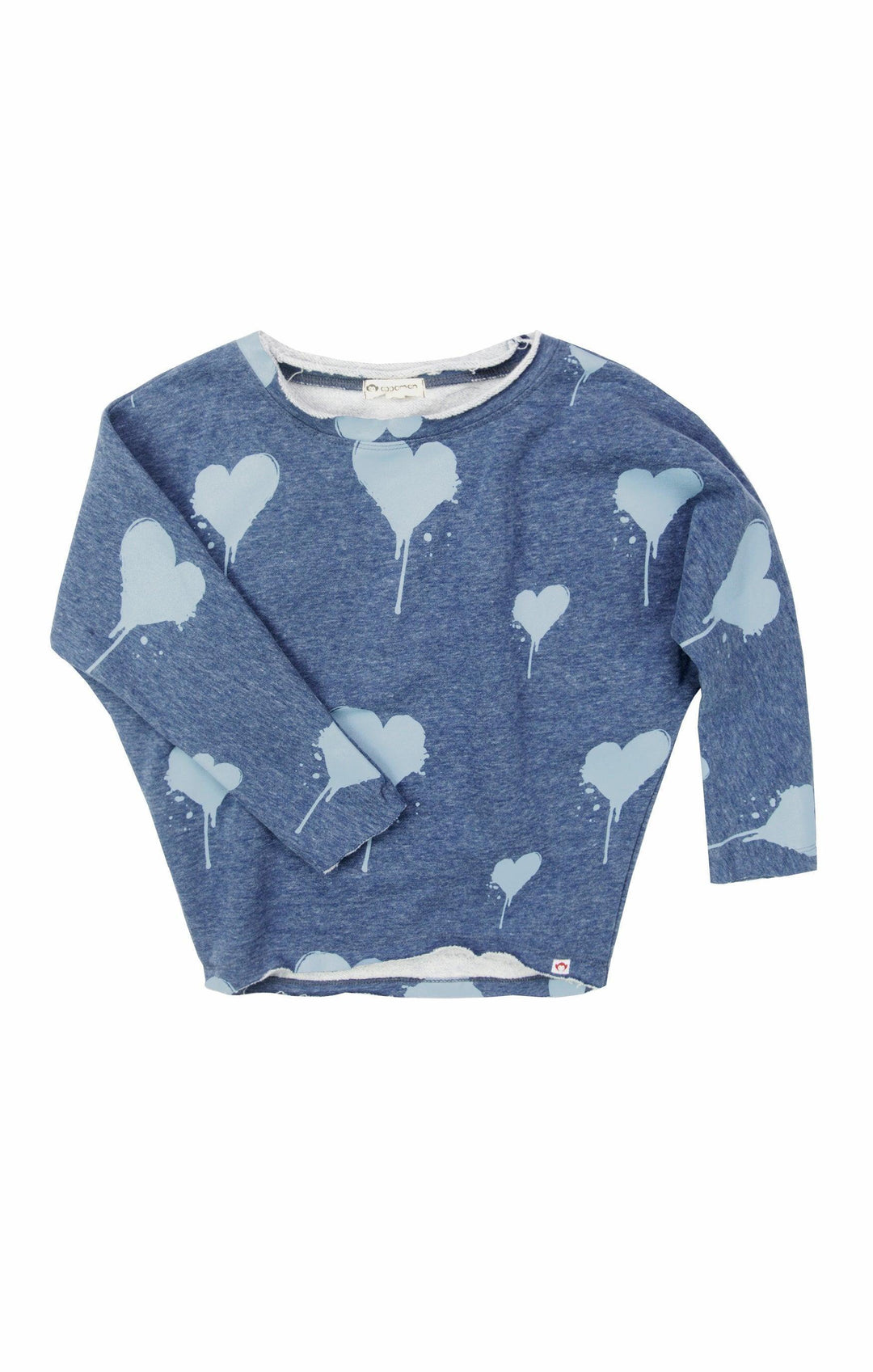 Cotton Crewneck Sweatshirt | Blue Melange | Appaman - The Ridge Kids