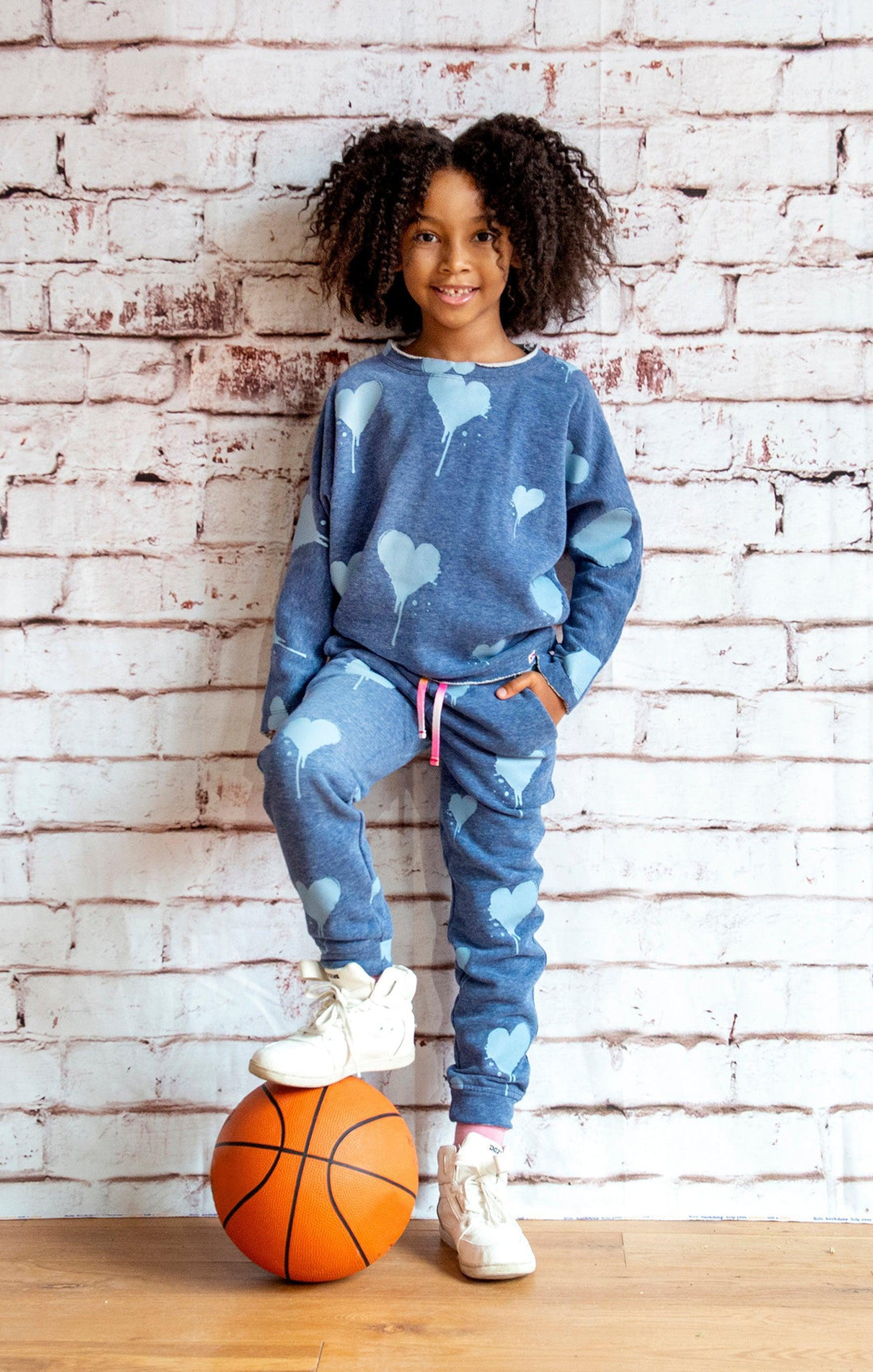 Cotton Crewneck Sweatshirt | Blue Melange | Appaman - The Ridge Kids