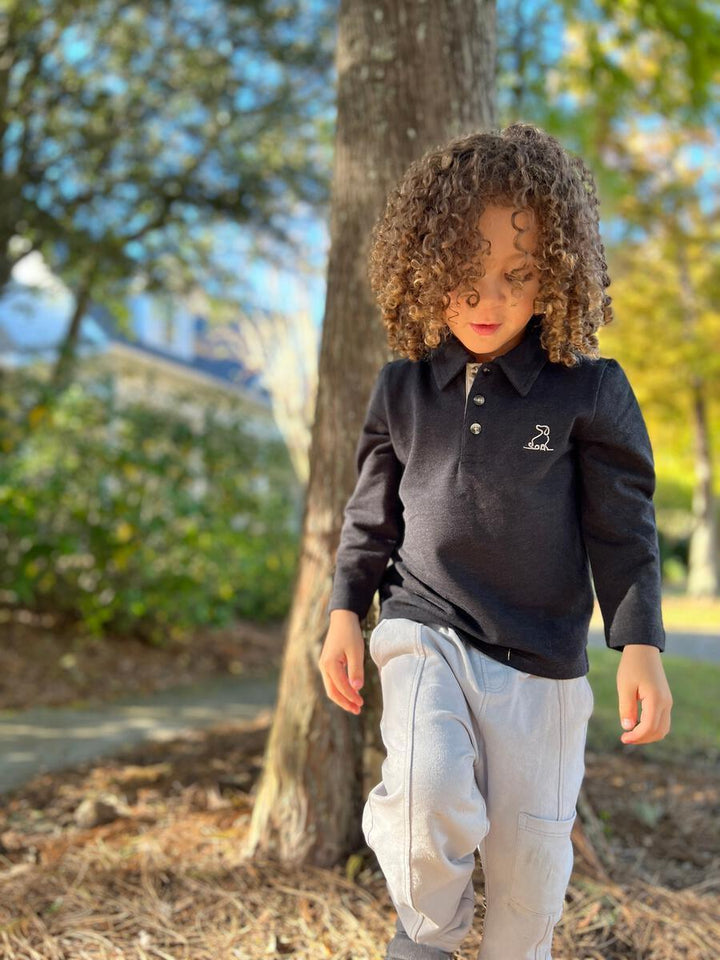 Cotton Jogger Pants | Vance Grey | Me and Henry - The Ridge Kids