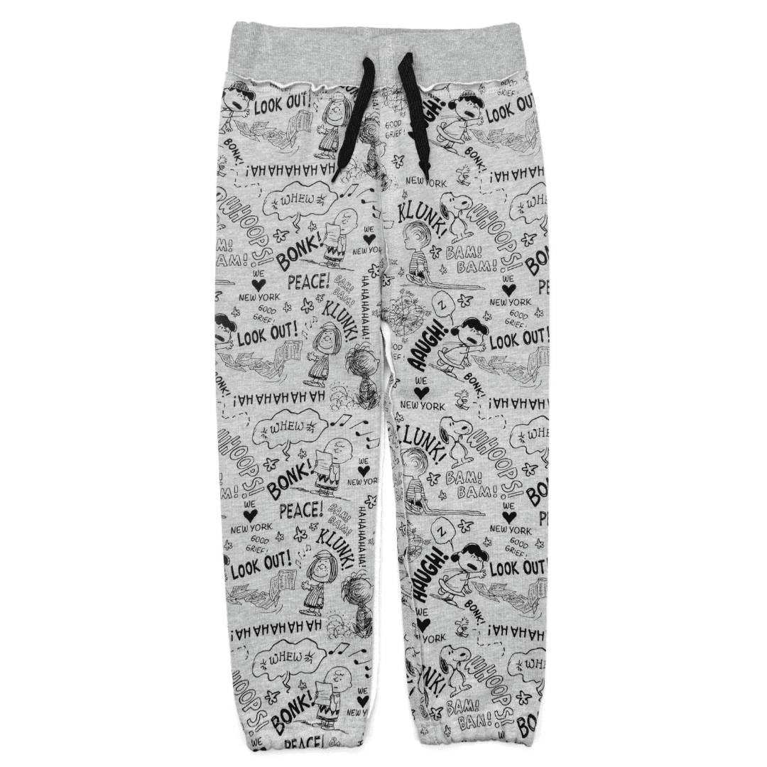 Cotton Jogger Sweatpants | Peanuts Heather Mist | Appaman - The Ridge Kids