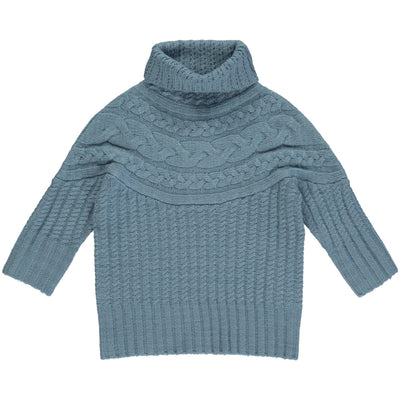 Cotton Knit Sweater | Samantha in Blue | Vignette - The Ridge Kids