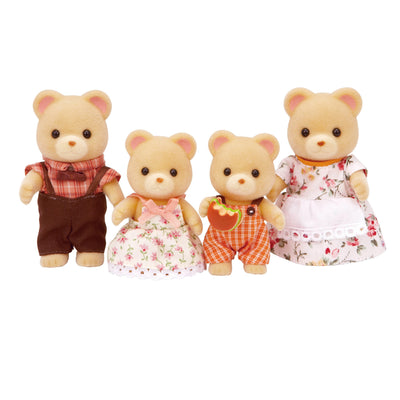 Set of 4 Doll Figures |  Bear Family | Calico Critters - The Ridge Kids