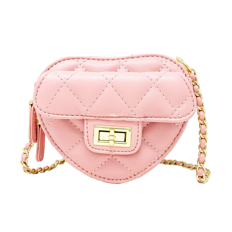 Crossbody Bag | Quilted Heart - Light Pink | Tiny Treats and Zomi Gems - The Ridge Kids