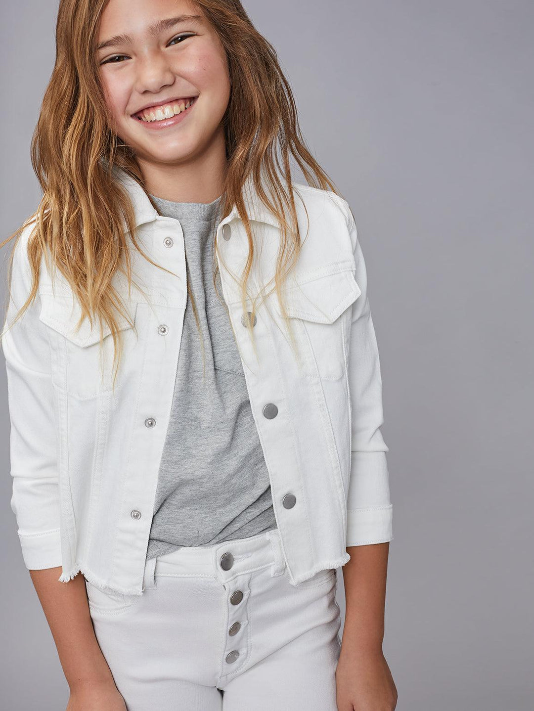 Denim Manning Jacket | White Milk Raw | DL1961 - The Ridge Kids