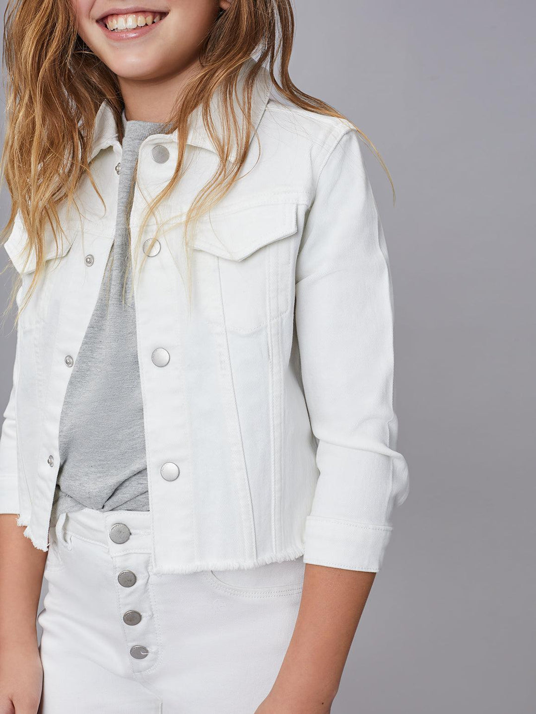 Denim Manning Jacket | White Milk Raw | DL1961 - The Ridge Kids