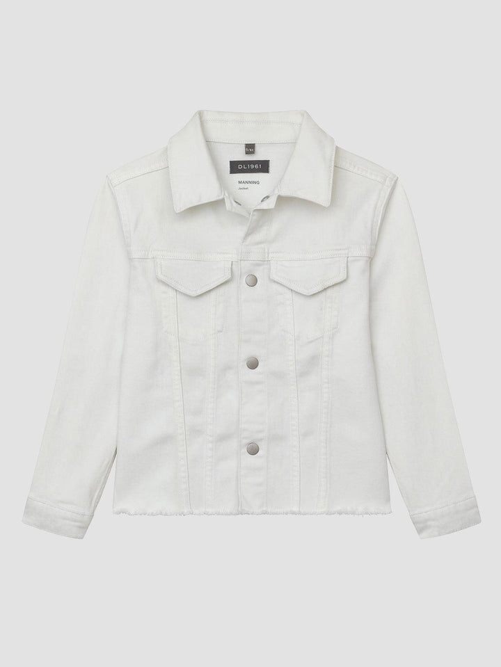 Denim Manning Jacket | White Milk Raw | DL1961 - The Ridge Kids